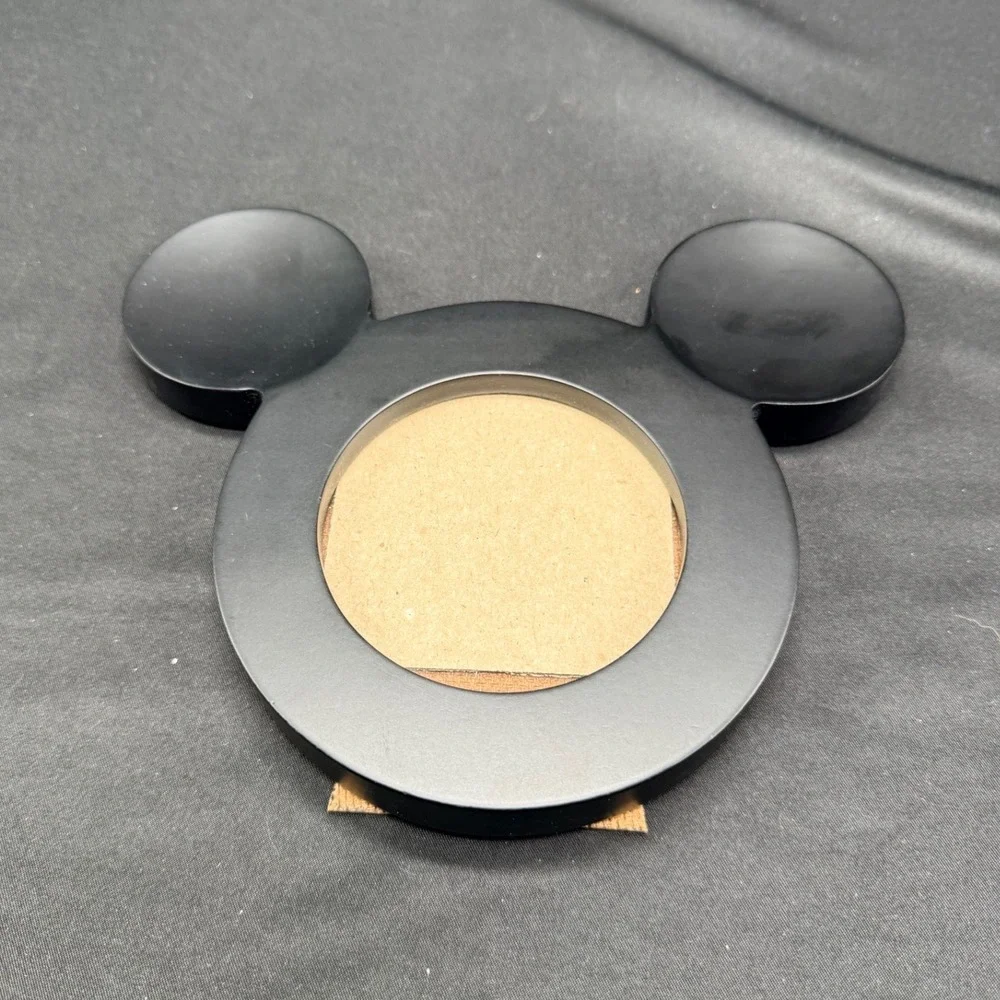 Disney Mickey Mouse Silhouette Picture Frame Matte Black Tabletop Ears Decor